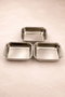 Hermia Set de 3 Recipientes para Horno de Acero Inoxidable, 650 ml